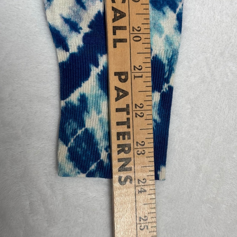 Saks Fifth Avenue Cardigan Womens XS Blue Tie Dye Silk Cashmere Longline Luxury - Picture 8 of 8